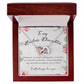 To My Badass Daughter, Interlocking Hearts Necklace