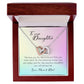 To My Daughter, Interlocking Hearts Necklace