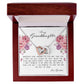 To My Granddaughter, Interlocking Hearts Necklace