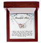 To my Beautiful Mom, Interlocking Hearts Necklace