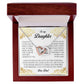 To My Daughter, Interlocking Heart Necklace