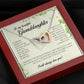 To My Beautiful Granddaughter, Interlocking Heart Necklace