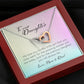 To My Daughter, Interlocking Hearts Necklace