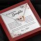 To My Amazing Daughter, Interlocking Hearts Necklace