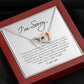 I'm Sorry Card, Interlocking Hearts Necklace