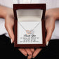 Marriage Officiant Gift, Interlocking Hearts Necklace