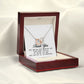Marriage Officiant Gift, Interlocking Hearts Necklace