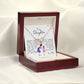 To My Daughter, Interlocking Hearts Necklace