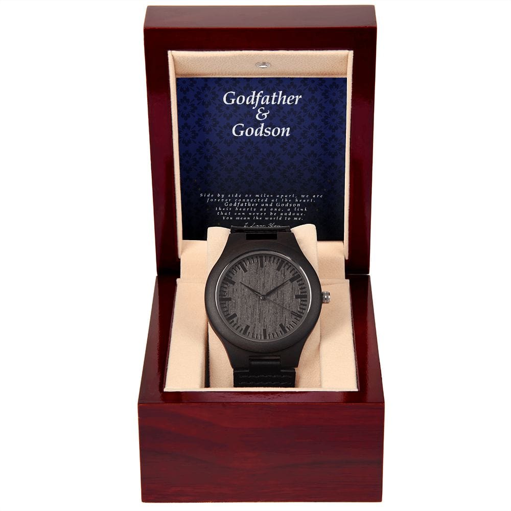 Godfather and Godson Gift, Watch with Message Card and Gift Box, Gift for Godson from Godfather, Watch for Him, Birthday Gift, Keepsake Watch