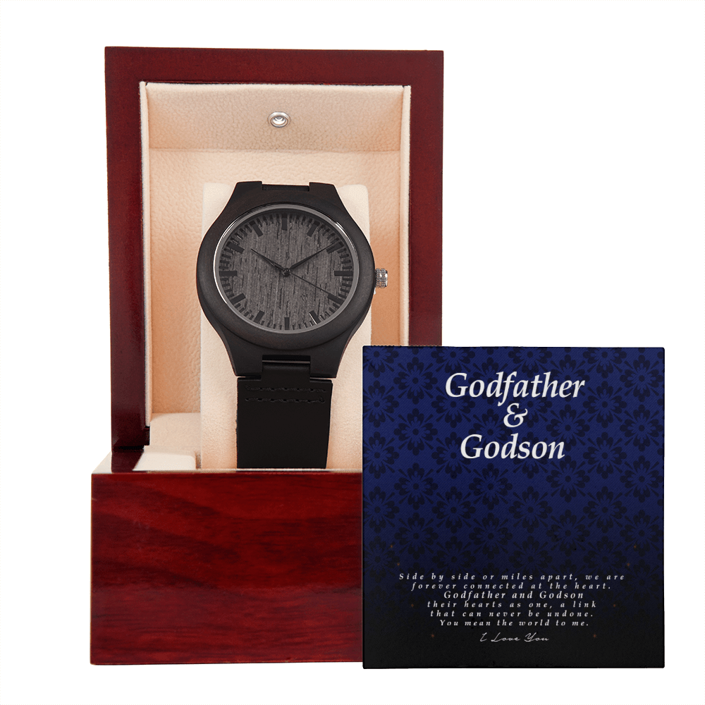 Godfather and Godson Gift, Watch with Message Card and Gift Box, Gift for Godson from Godfather, Watch for Him, Birthday Gift, Keepsake Watch