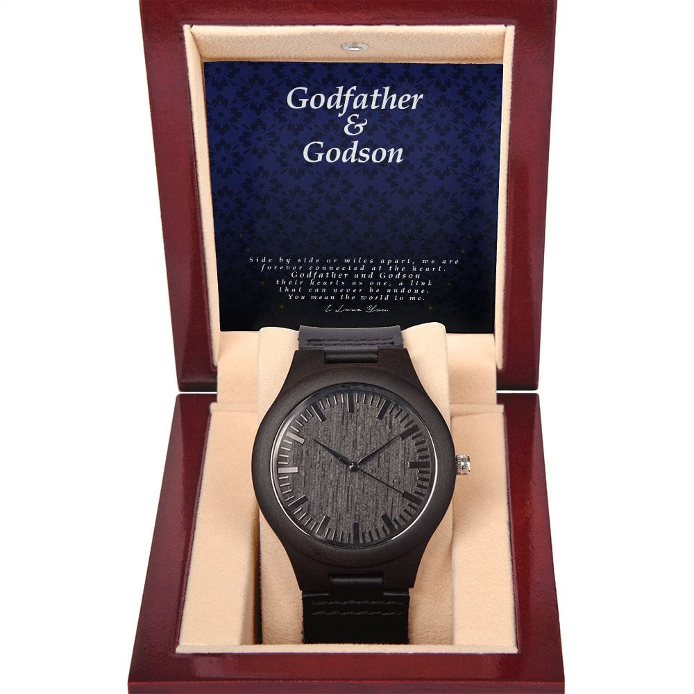 Godfather and Godson Gift, Watch with Message Card and Gift Box, Gift for Godson from Godfather, Watch for Him, Birthday Gift, Keepsake Watch