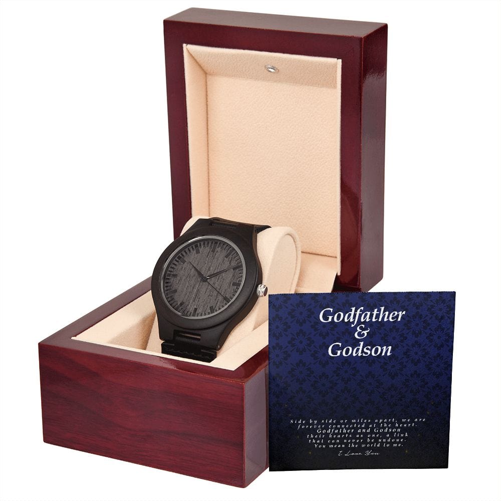 Godfather and Godson Gift, Watch with Message Card and Gift Box, Gift for Godson from Godfather, Watch for Him, Birthday Gift, Keepsake Watch