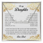 To My Daughter, Custom Name Necklace, Personalized Jewelry for Her