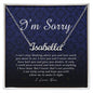 I'm Sorry Gift, Custom Name Necklace, , Personalized Jewelry for Her