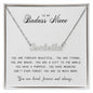 To My Badass Niece, Custom Name Necklace