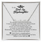 To My Badass Stepdaughter, Custom Name Necklace, Personalized Jewelry for Her