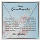 To My Granddaughter, Custom Name Necklace, Personalized Jewelry for Her