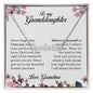 To My Granddaughter, Custom Name Necklace, Personalized Jewelry for Her