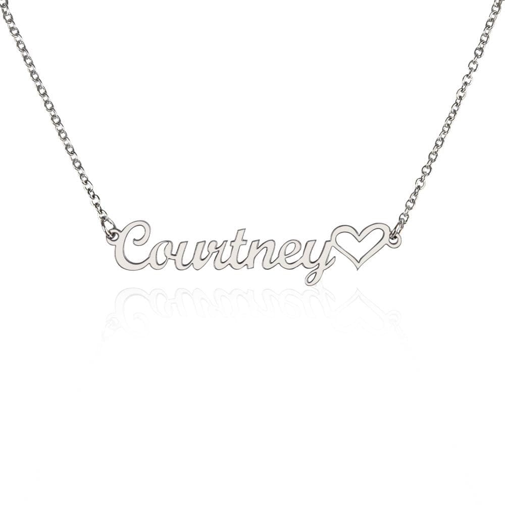 Custom Heart Name Necklace