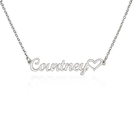 Custom Heart Name Necklace