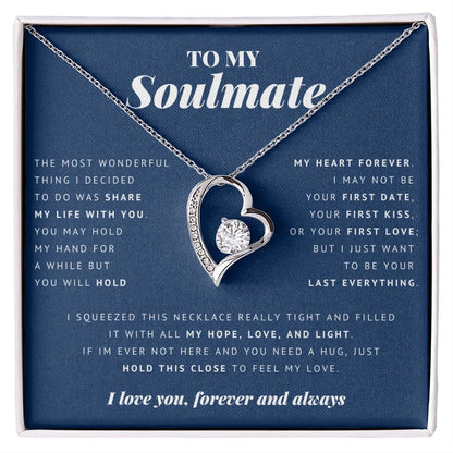 To My Soulmate, Forever Love Necklace 18K