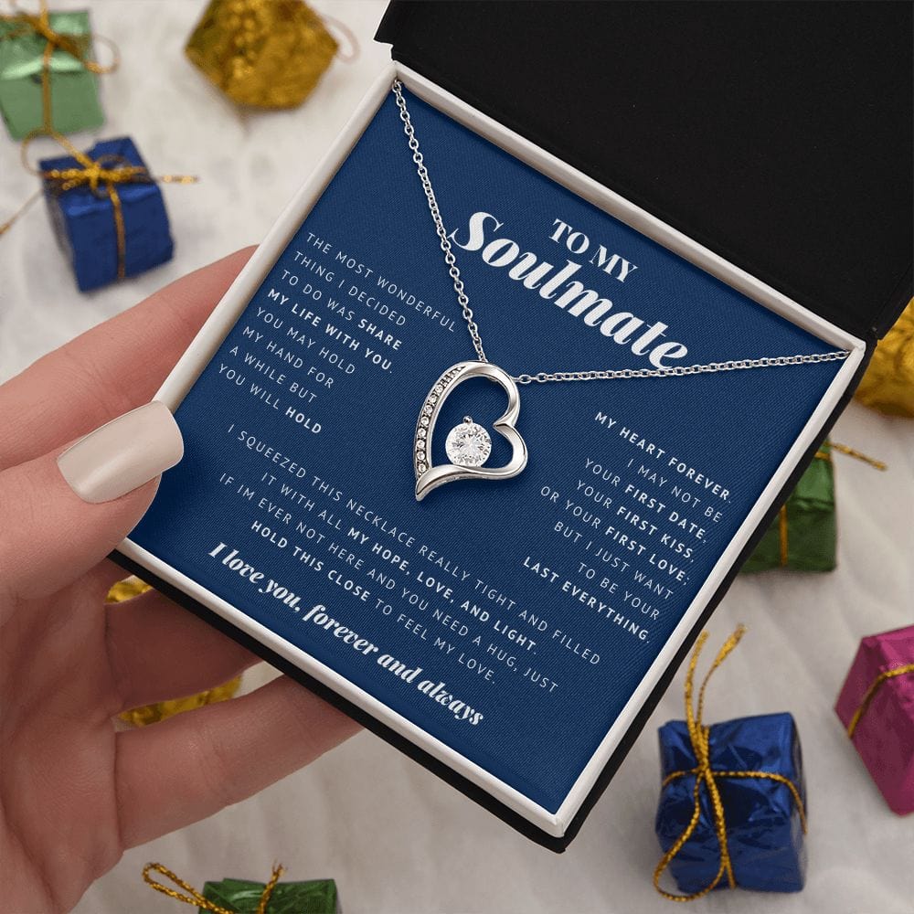 To My Soulmate, Forever Love Necklace 18K