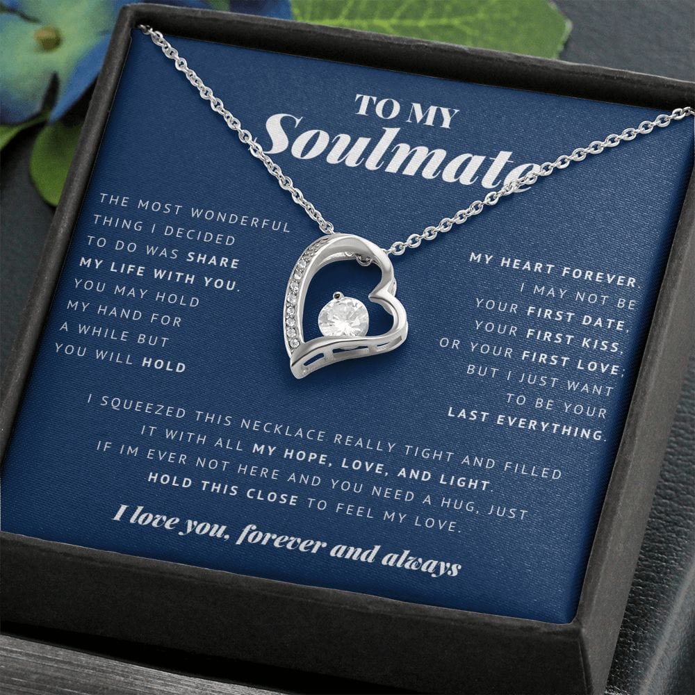 To My Soulmate, Forever Love Necklace 18K