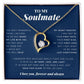 To My Soulmate, Forever Love Necklace 18K