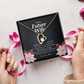 To My Future Wife, 18k Yellow Gold Finish, Forever Heart Necklace