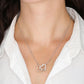 To My Beautiful Granddaughter, Interlocking Heart Necklace