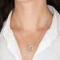 Interlocking Heart Necklace, In Loving Memory of Your Mom