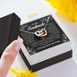 To My Soulmate, Interlocking Heart Necklace
