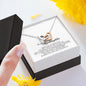 To My Stepdaughter Gift, Interlocking Heart Necklace