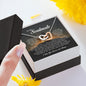 To My Soulmate, Interlocking Heart Necklace
