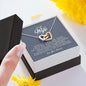 To My Wife, Interlocking Heart Necklace