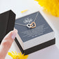 To My Wife, Interlocking Heart Necklace