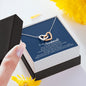 To My Soulmate, Interlocking Heart Necklace