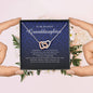 Interlocking Heart Necklace, To My Beautiful Granddaughter, With Love From Grandma / Grandpa