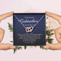 Interlocking Heart Necklace, To My Amazing Godmother on My Wedding Day, Wedding Gift from Goddaughter, Gift from Bride