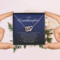 Interlocking Heart Necklace, Gift for Granddaughter from Grandma