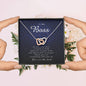 Interlocking Heart Necklace, Thank You Gift for Boss