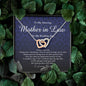 Interlocking Heart Necklace, To My Amazing Mother In Law on My Wedding Day, Wedding Gift from Son In Law, Gift from Groom