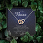 Interlocking Heart Necklace, Thank You Gift for Boss