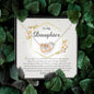 Interlocking Heart Necklace, Daughter Gift from Dad