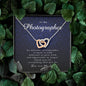 Interlocking Heart Necklace, Thank You Gift for Photographer