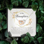 Interlocking Heart Necklace, Daughter Gift from Mom / Dad