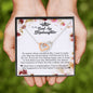 To My Badass Stepdaughter, Interlocking Heart Necklace