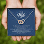 To My Wife, Interlocking Heart Necklace