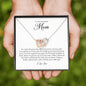 To My Beautiful Mom, Interlocking Heart Necklace