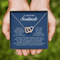 To My Soulmate, Interlocking Heart Necklace